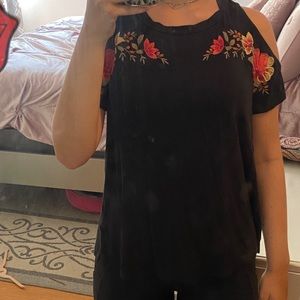 adorable cold shoulder top